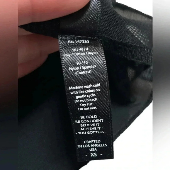 Revolve Beloforte Attica Tank Top Black, Meshed Layered, Razorback Size XS NWT - Picture 8 of 8